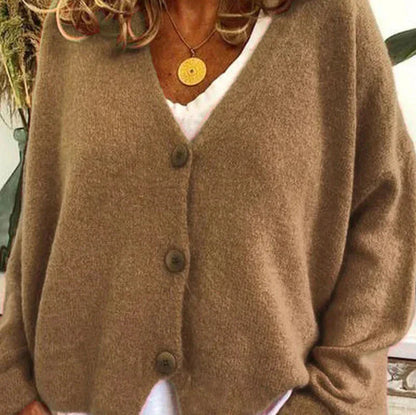 Diana Women's Black Cardigan | Cozy V-Neck, Versatile Layering 0