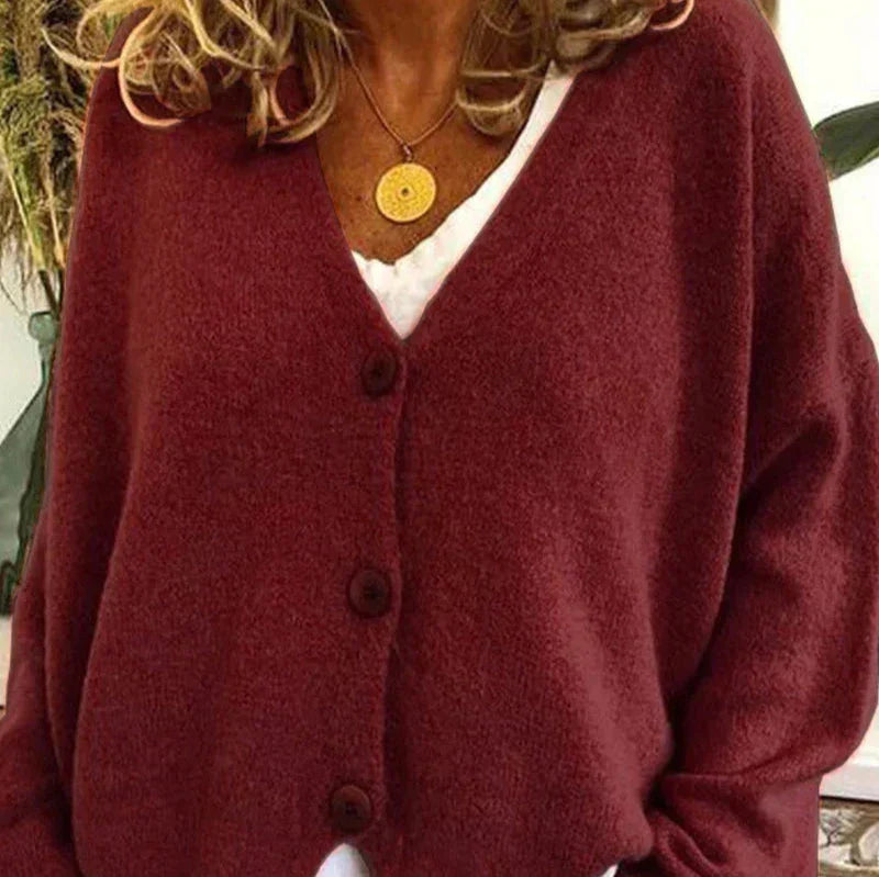 Diana Women's Black Cardigan | Cozy V-Neck, Versatile Layering 10