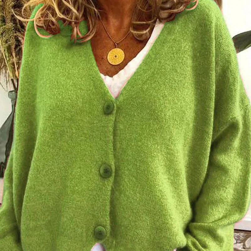 Diana Women's Black Cardigan | Cozy V-Neck, Versatile Layering 11
