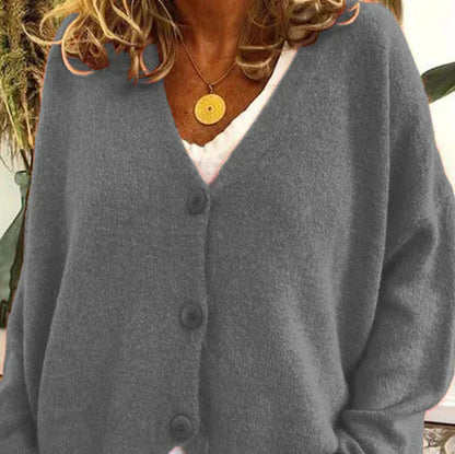 Diana Women's Black Cardigan | Cozy V-Neck, Versatile Layering 3