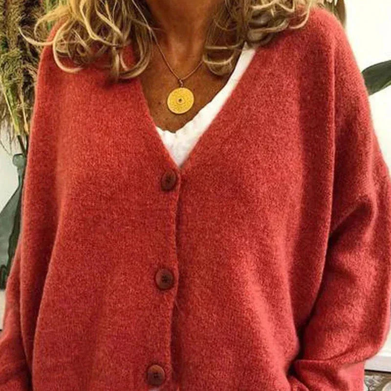 Diana Women's Black Cardigan | Cozy V-Neck, Versatile Layering 6