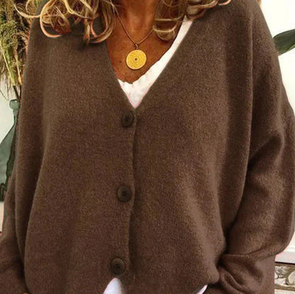 Diana Women's Black Cardigan | Cozy V-Neck, Versatile Layering 7