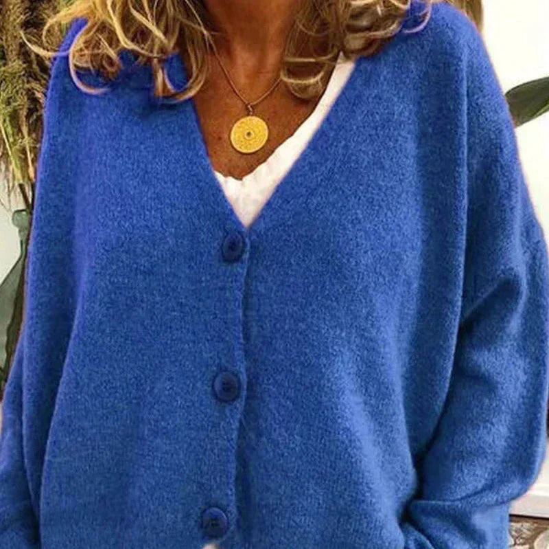 Diana Women's Black Cardigan | Cozy V-Neck, Versatile Layering 8