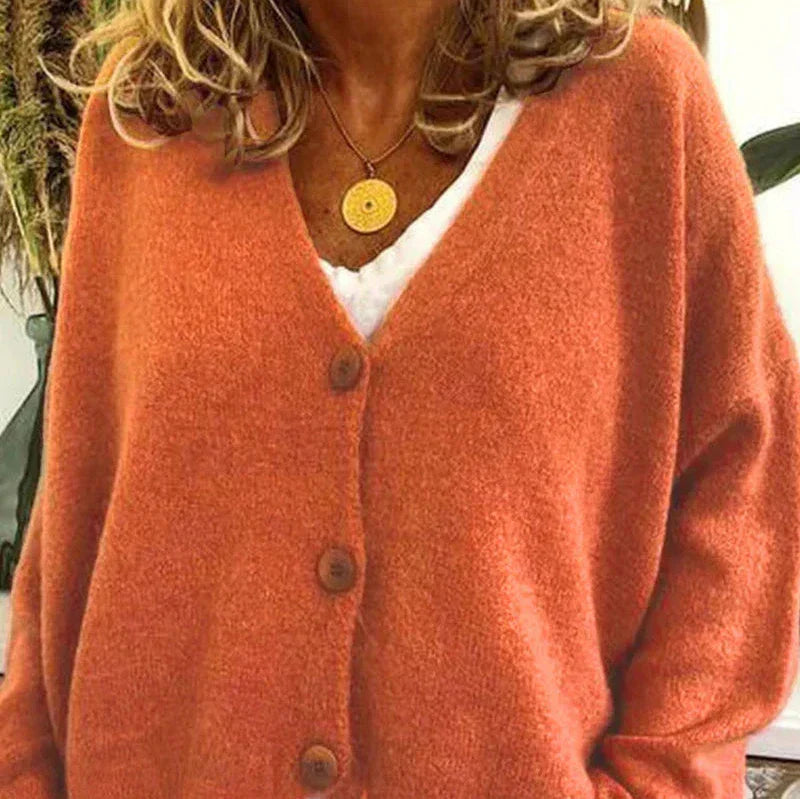 Diana Women's Black Cardigan | Cozy V-Neck, Versatile Layering 9
