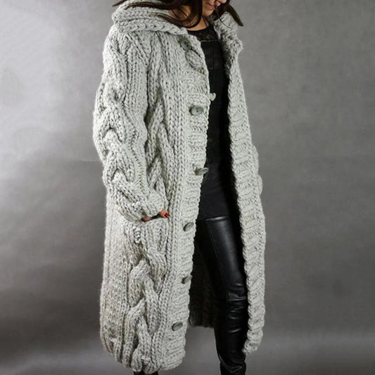 Diana Women's Cardigan | Oversized Cable Knit, Cozy Layering Essential 1