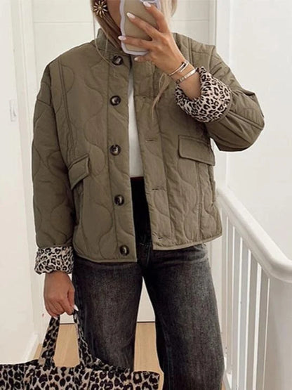 Elara Women's Coat | Leopard Lining, Comfortable Fit 1