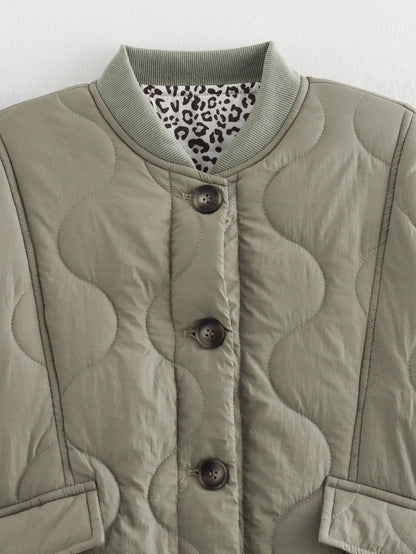 Elara Women's Coat | Leopard Lining, Comfortable Fit 4