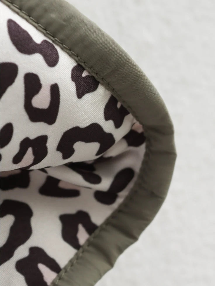 Elara Women's Coat | Leopard Lining, Comfortable Fit 5