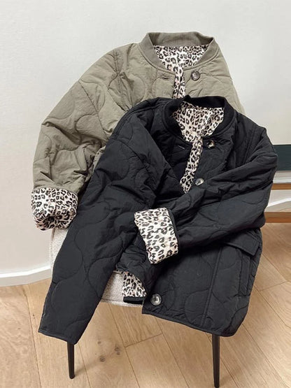 Elara Women's Coat | Leopard Lining, Comfortable Fit 6
