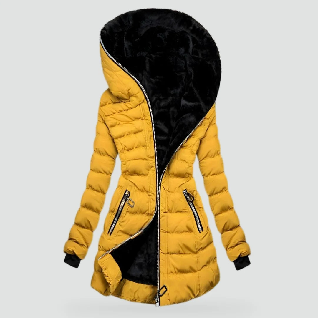 Elara Women's Winter Coat | Warm Lining, Long Fit 0