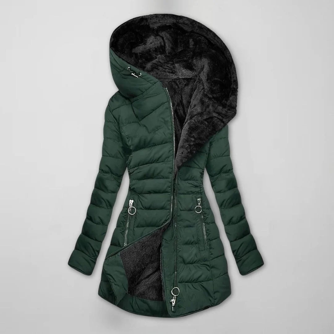 Elara Women's Winter Coat | Warm Lining, Long Fit 1