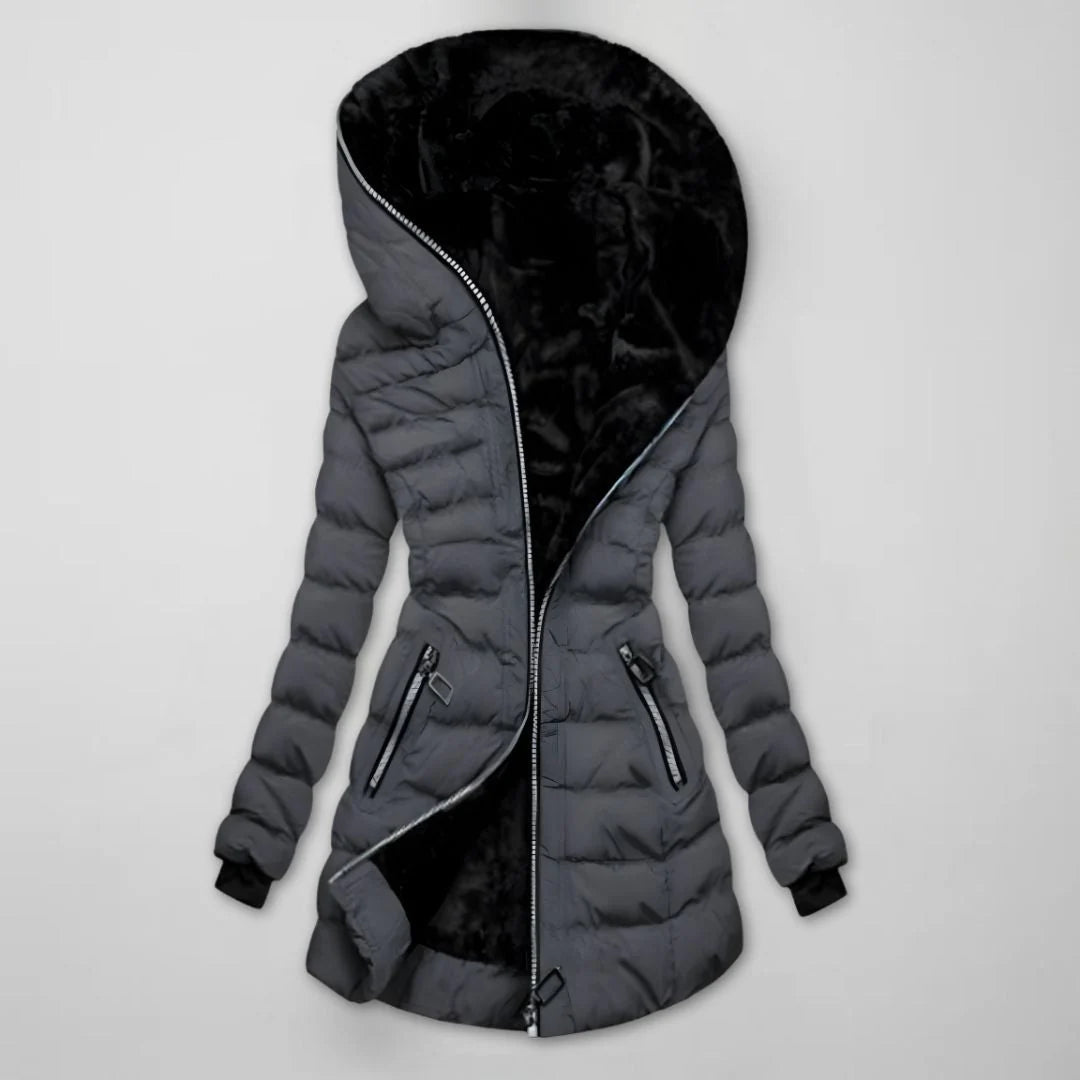 Elara Women's Winter Coat | Warm Lining, Long Fit 2