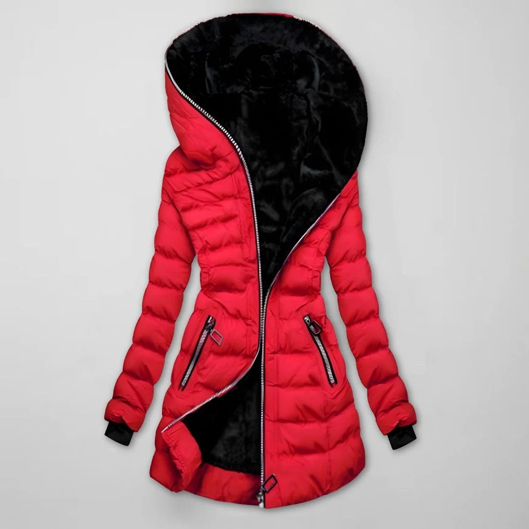 Elara Women's Winter Coat | Warm Lining, Long Fit 3
