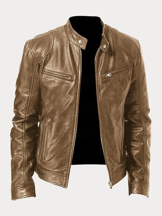 Eli Men's Jacket | Premium Leather, Moto-Inspired Design 1