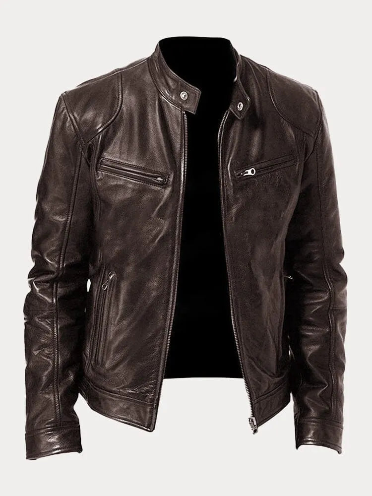 Eli Men's Jacket | Premium Leather, Moto-Inspired Design 3