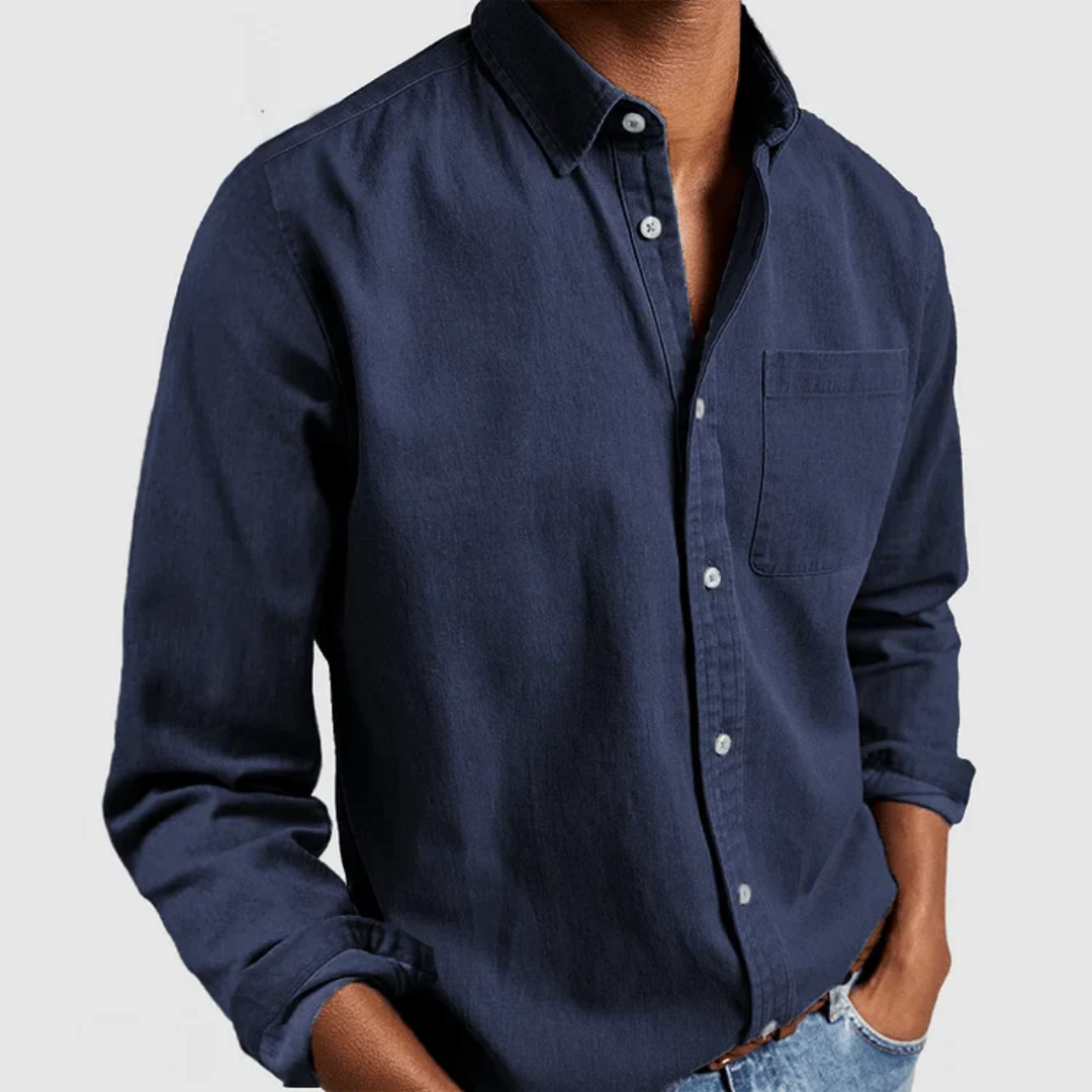 Eli Men's Long Sleeve Shirt | Timeless Design, Versatile Style 0