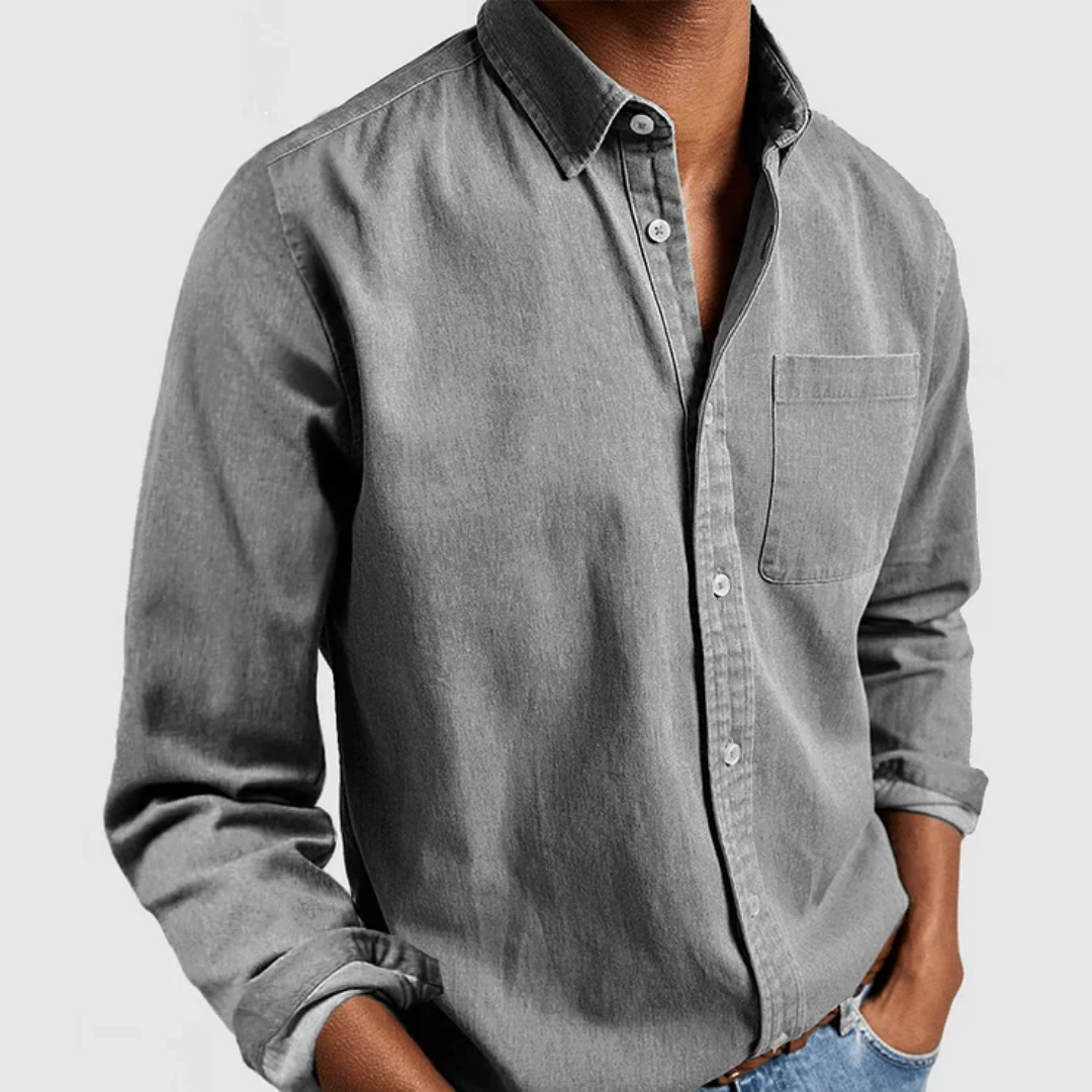 Eli Men's Long Sleeve Shirt | Timeless Design, Versatile Style 3