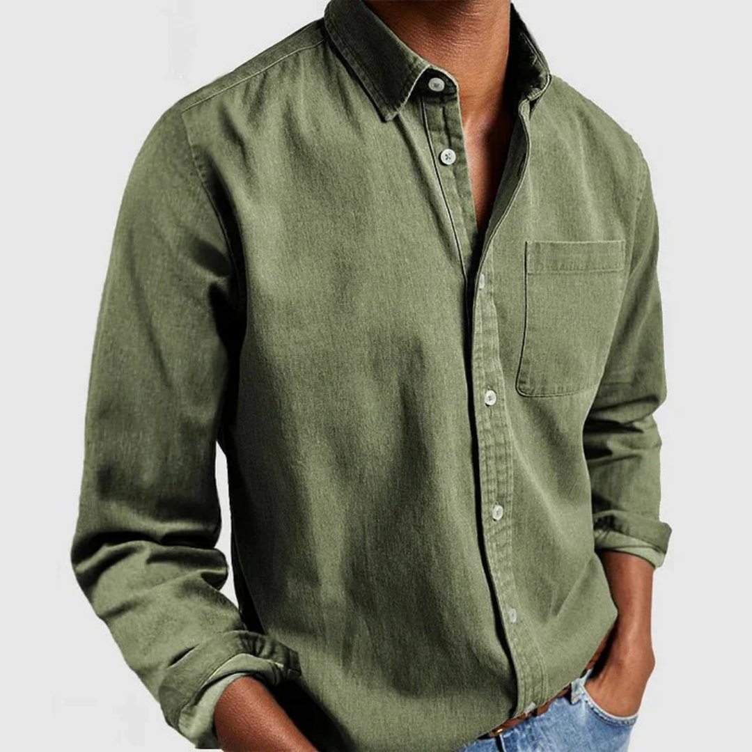 Eli Men's Long Sleeve Shirt | Timeless Design, Versatile Style 9