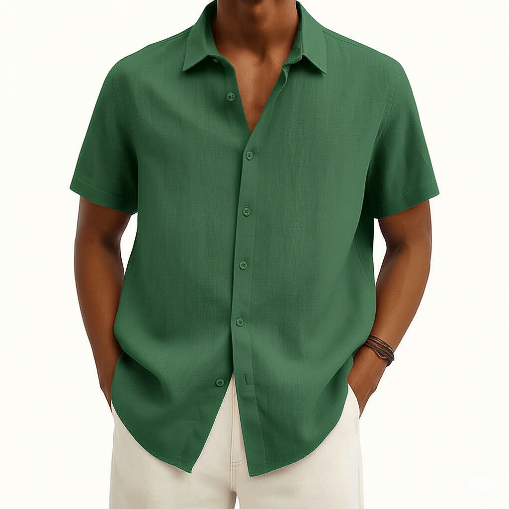 Eli Men's Short Sleeve Shirt | Classic Fit, Versatile Style 0