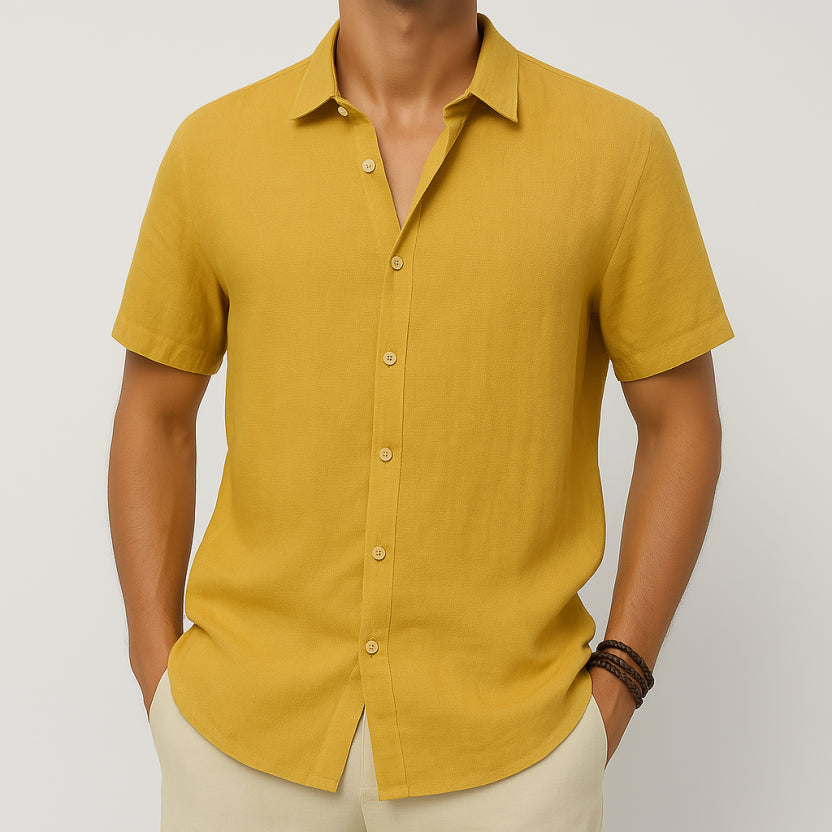 Eli Men's Short Sleeve Shirt | Classic Fit, Versatile Style 7