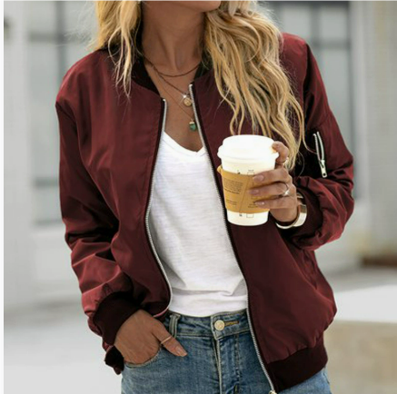Ella Women's Bomber Jacket | Slim Fit, Sporty Charm 3