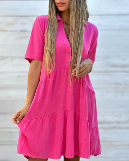 Ella Women's Mini Shirt Dress | Relaxed Fit, Versatile Style 2