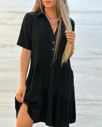 Ella Women's Mini Shirt Dress | Relaxed Fit, Versatile Style 3