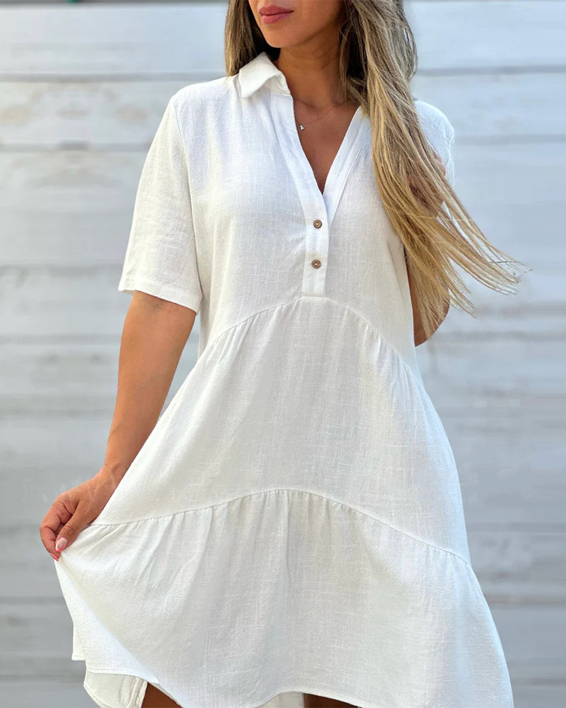 Ella Women's Mini Shirt Dress | Relaxed Fit, Versatile Style 4