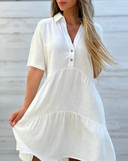 Ella Women's Mini Shirt Dress | Relaxed Fit, Versatile Style 4