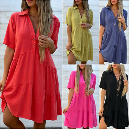 Ella Women's Mini Shirt Dress | Relaxed Fit, Versatile Style 7