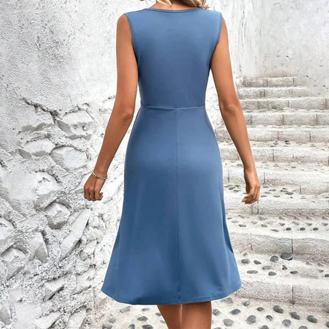 Ella Women's Summer Dress | Wrap Neck, Sleeveless 6