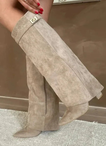 Ella Women's Thigh High Boots | Premium Leather with Buckle Detail 3