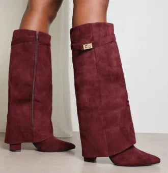 Ella Women's Thigh High Boots | Premium Leather with Buckle Detail 8