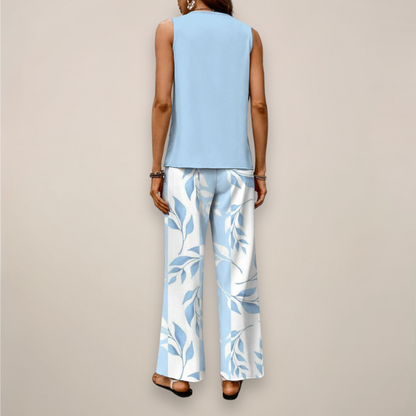 Ella Women's Wide-Leg Set | Printed Spring Style 2