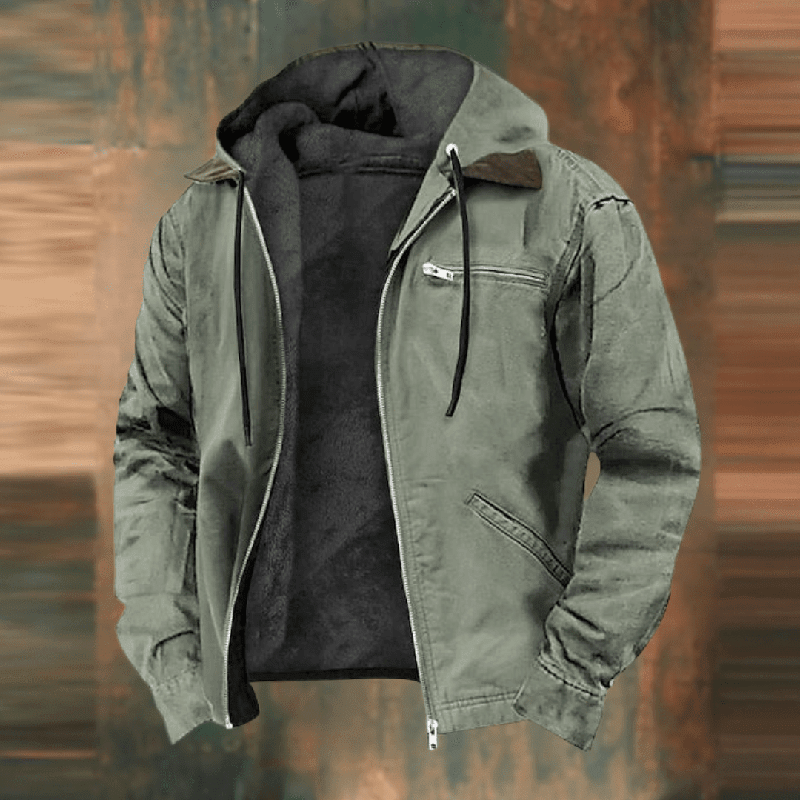 Elliot Men's Casual Jacket | Cozy Hooded Design 6