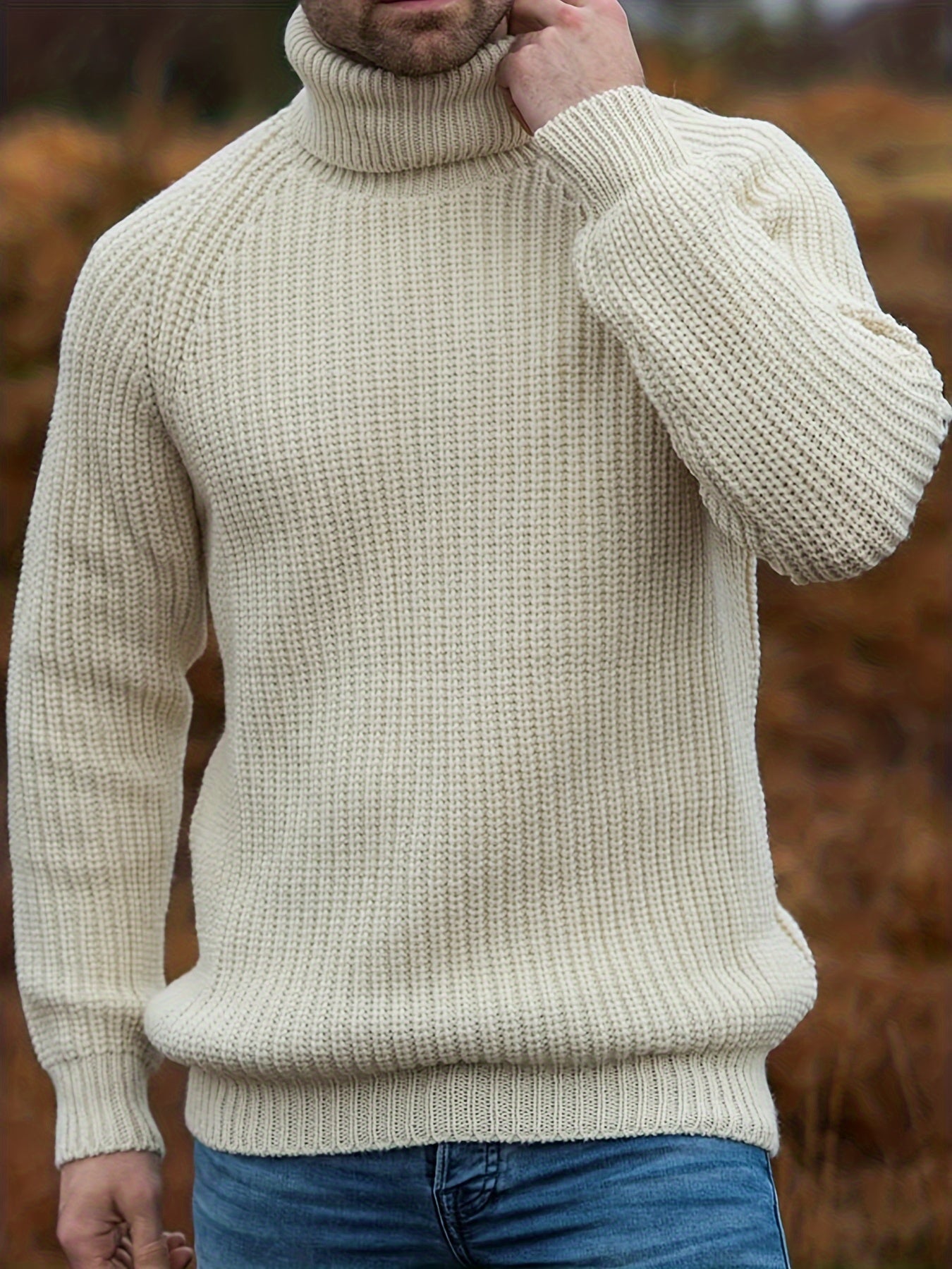 Elliot Men's Winter Sweater | Ribbed High Neck Design 0