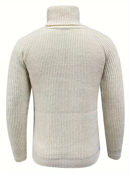 Elliot Men's Winter Sweater | Ribbed High Neck Design 2