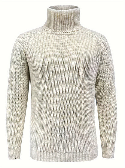 Elliot Men's Winter Sweater | Ribbed High Neck Design 4