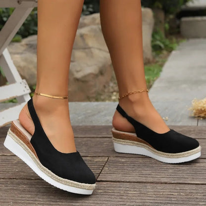 Elysia Women's Black Loafers | Orthopaedic Comfort, Lightweight Design 7