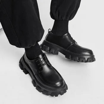 Ethan Men's Casual Leather Shoes | Thick Sole, Slip-On Design 3