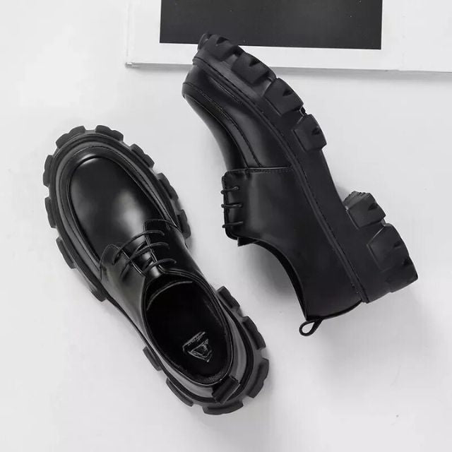Ethan Men's Casual Leather Shoes | Thick Sole, Slip-On Design 8