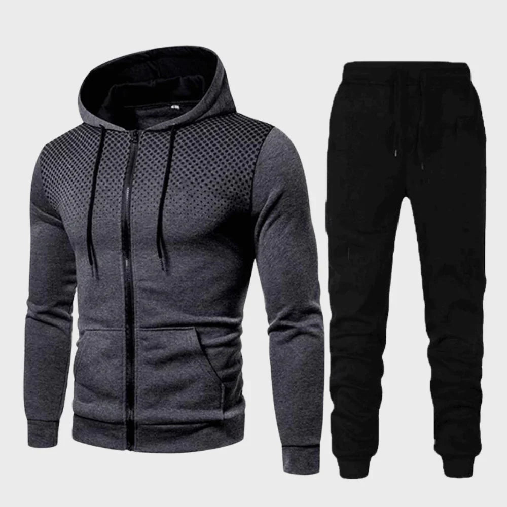 Ethan Men's Hoodie Tracksuit | Unique Dotted Design 0