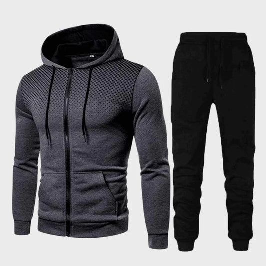 Ethan Men's Hoodie Tracksuit | Unique Dotted Design 0