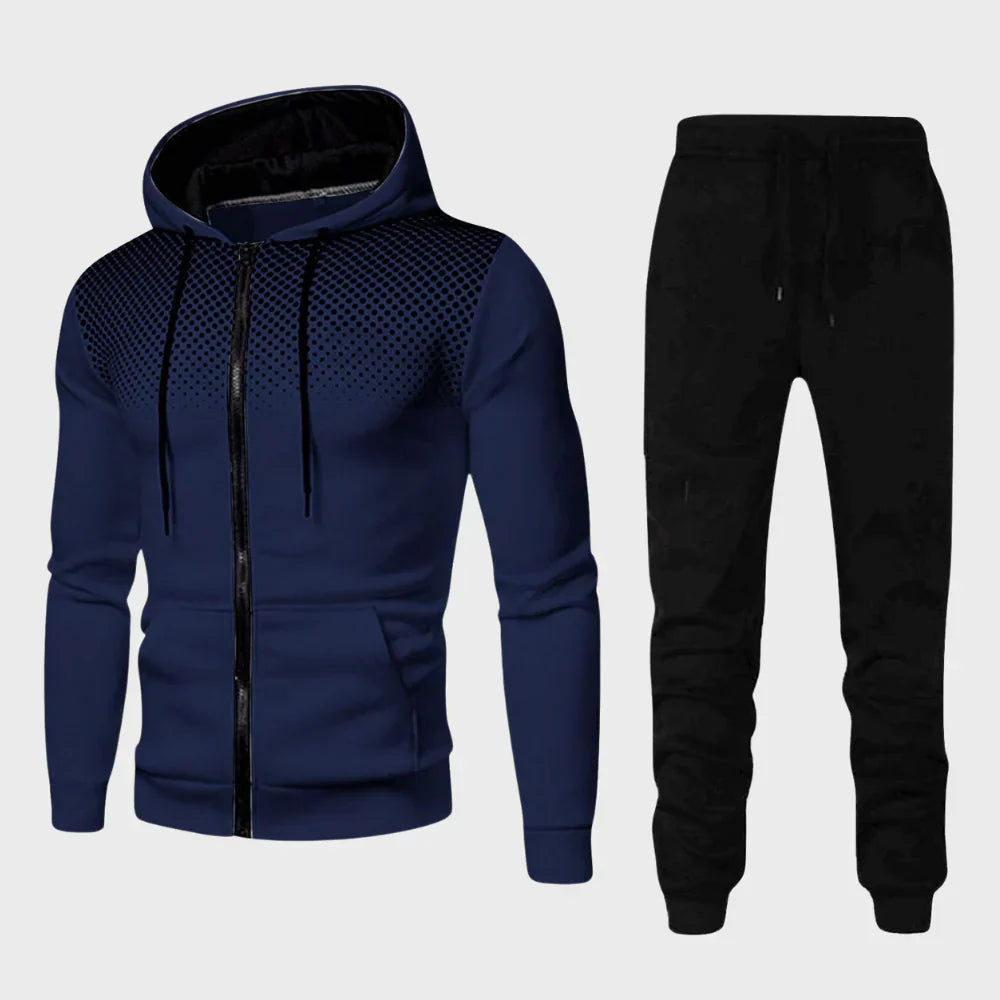 Ethan Men's Hoodie Tracksuit | Unique Dotted Design 3