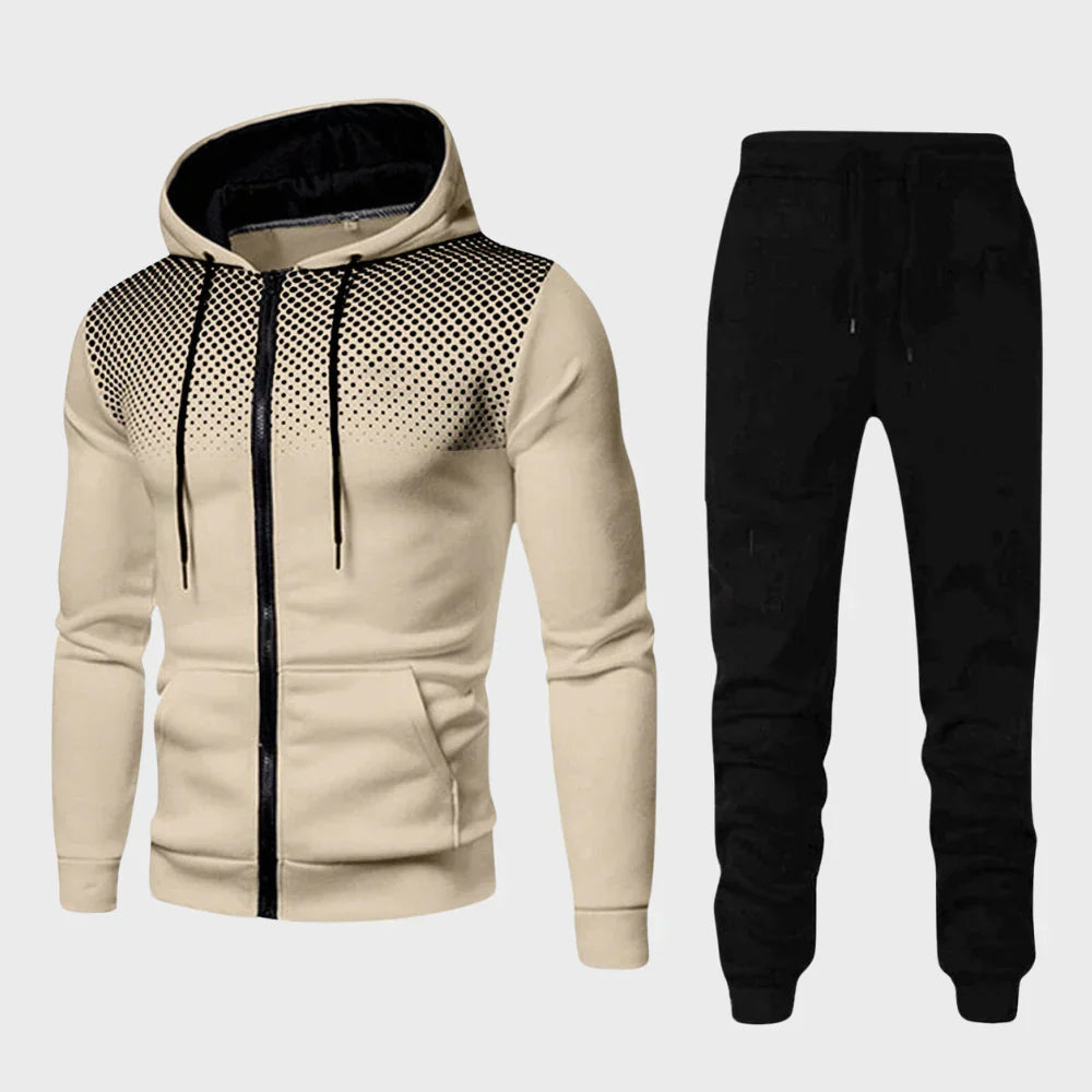 Ethan Men's Hoodie Tracksuit | Unique Dotted Design 4