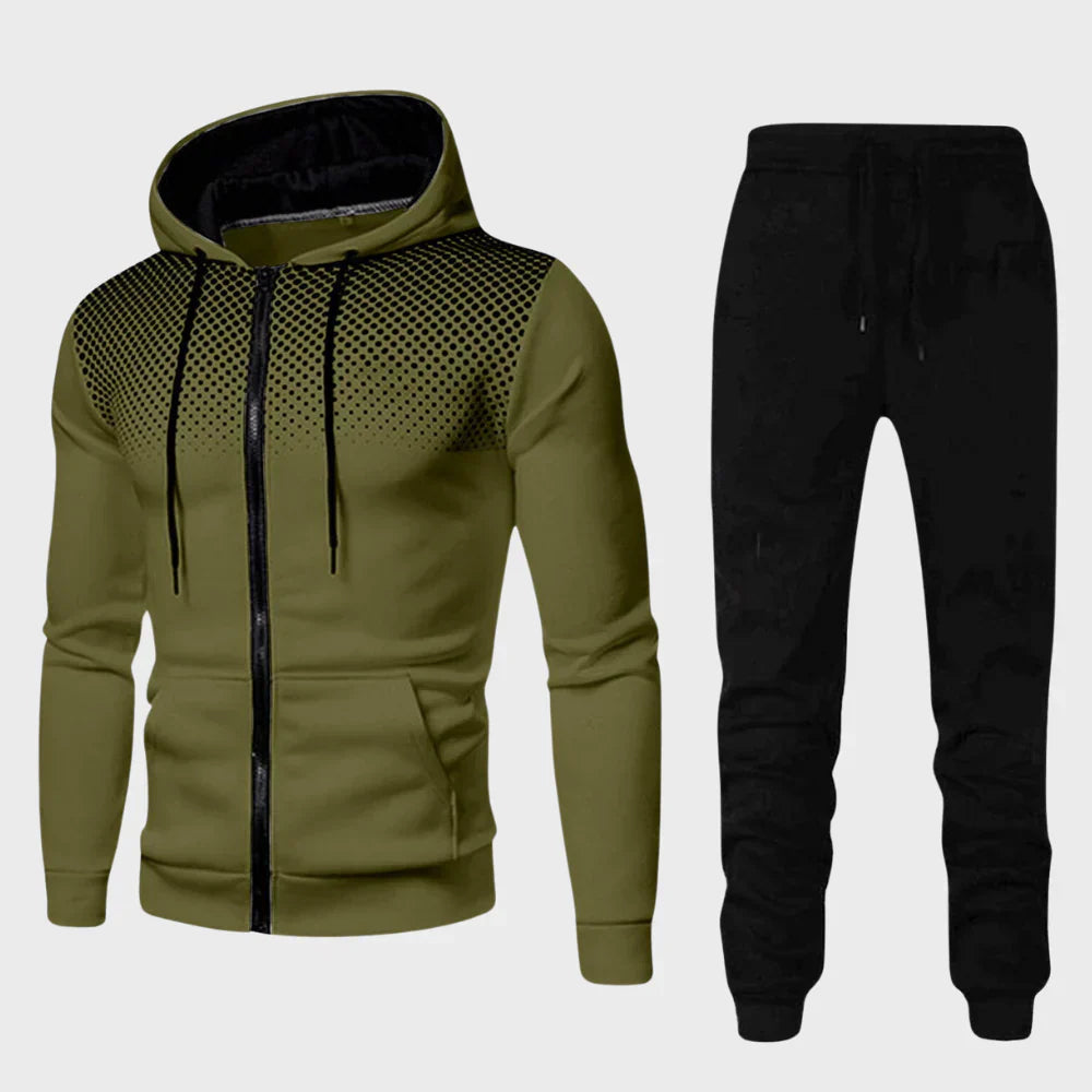 Ethan Men's Hoodie Tracksuit | Unique Dotted Design 5