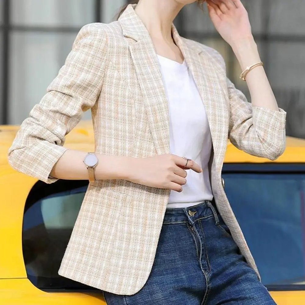 Evelyn Women's Blazer | Tailored Fit, Black, Single-Button Design 2