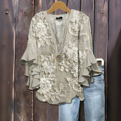 Evelyn Women's Blouse | Premium Breathable Fabric for Summer Elegance 3