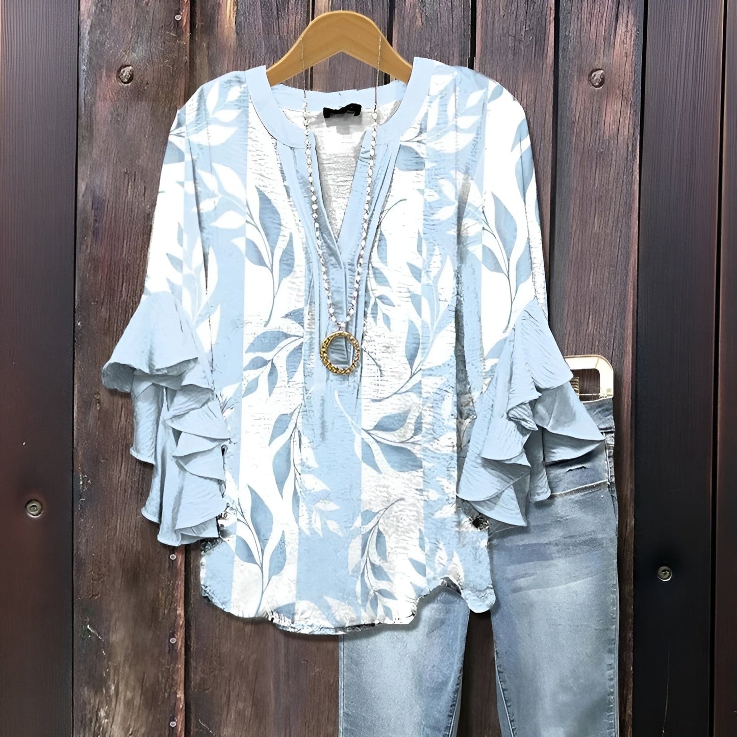 Evelyn Women's Blouse | Premium Breathable Fabric for Summer Elegance 4