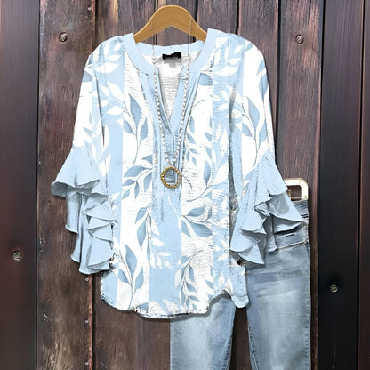 Evelyn Women's Blouse | Premium Breathable Fabric for Summer Elegance 4